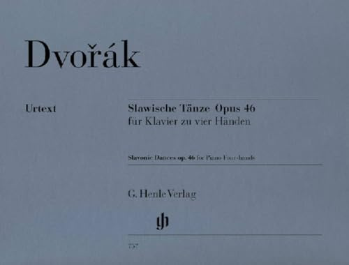 Slawische Tänze op. 46. Klavier zu 4 Händen: für Klavier zu vier Händen (G. Henle Urtext-Ausgabe)