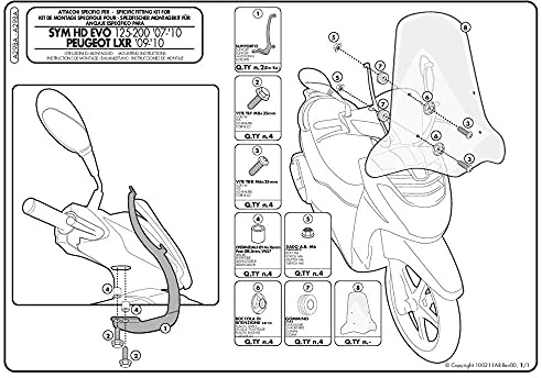 Givi A298A Screen Mounting Kit