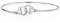 Bling Jewelry Minimalistisches Zartes BFF Arbeits-Schloss Handschellen-Armreif für Frauen Teenager CZ Akzent .925 Sterlingsilber