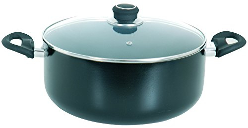 MSV Schmortopf und Deckel mit Keramikbeschichtung Ø 28cm aus Aluminium in schwarz, 28 cm