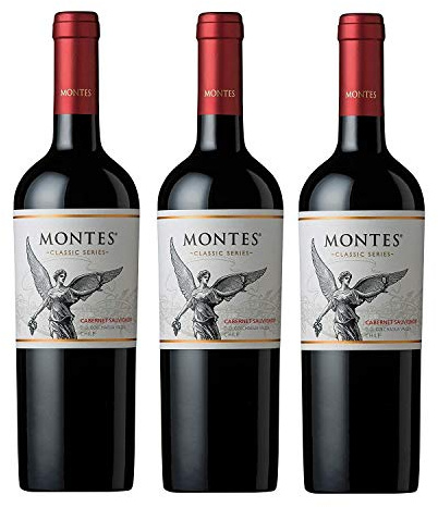 Montes Cabernet Sauvignon Reserva , 3er Pack (3 x 0.75 l)