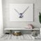 URAQT Reloj de Pared 3D, Reloj de Pared Silencioso DIY, Moderno Reloj de Etiqueta de Pared, Reloj de Pared Adhesivo Grande para Decoración Salon Dormitorio Hogar (Plata)