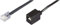 Dadusto 20 Stück Adapter von RJ11(6p4c) Stecker auf RJ45(8p4c) Buchse, Kabel: 4-adrig, flach und schwarz, 0,15 m
