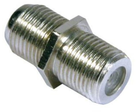100 x Auline F Socket Female Couplers Barrel Connectors to Join Extend Coax Cable with F Plugs
