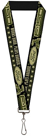 Buckle Down Unisex-Erwachsene Lanyard-1.0-Ford F-150 Works, Plays Harder./Stars Schlsselanhnger, Mehrfarbig, Einheitsgröße
