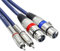 Tisino Dual XLR to RCA Cable, Heavy Duty 2 XLR Female to 2 RCA Male Patch Cord HiFi Stereo Audio Connection Interconnect Lead Wire - 10 ft / 3m