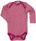 Cosilana, Baby Body Langarm, 70% Wolle, 30% Seide (Pink/Natur, 98-104)