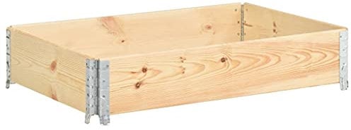 vidaXL Legno Massello di Pino Fioriera Rialzata Vasi per Fiori Letti per Piante Accessori per Giardino Prodotti per Giardinaggio 50x100 cm