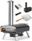 Mimiuo Forno per pizza da esterno a pellet con sistema rotante automatico, pietra per pizza, pala per pizza e borsa per il trasporto (Tisserie W-Oven Series) - Global Patent
