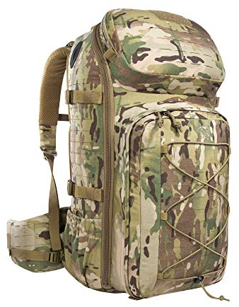 Tasmanian Tiger TT Modular Trooper Pack 55 Liter, Wander-Rucksack, Molle-kompatibler Militär-Rucksack Herren für Outdoor, Einsatz, Bushcraft, Trekking (Multicam)