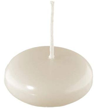 Kopschitz Schwimmkerzen Champagner 40 x Ø 80 mm, 8 Stück, XXL Schwimmkerzen