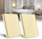 BSEED Lichtschalter 1 Fach 2 Weg Wandschalter gehärtetes Glas Touchscreen-schalter 86mm Unterputzschalter Golden - 2 pack(Nicht Smart Schalter)