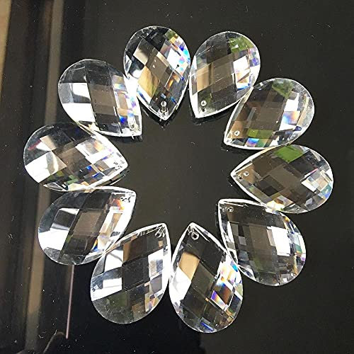 10Pcs K9 Kristallglas Kronleuchter Lampe Prisma Teil Schmuckherstellung Anhänger 38MM Kronleuchter Anhänger DIY Sonnenfänger
