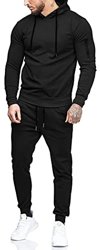 COOFANDY Men's Tracksuit 2 Piece Hooded Athletic Sweatsuits Casual Running Jogging Sport Suit Sets