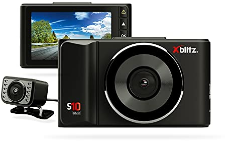 XBLITZ® S10 Duo, Dashcam Full HD Autokamera, Front- und Rückkamera, 150° Weitwinkelobjektiv, Loop-Aufnahme, G-Sensor, Parkmodus, 6 Glaslinsen, aktiver Griff, 2.4 Zoll