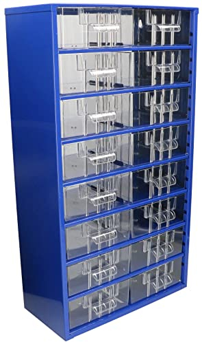 KOTARBAU® Werkstatt-Aufbewahrungsbox mit Schubfächern 306x551x155 Sortierkasten 16M Kleinteilemagazin Metall