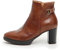 NEROGIARDINI Tronchetto in pelle con fibbia logo. Made in Italy Marrone CUOIO 38