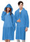 Vicloon Poncho Impermeabile, Adulti Trasparenti Cappotto di Pioggia per Uomo e Donna (Blu)