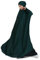 BRONG Damen Muslimisches Einteiliges Gebetskleid Abaya Jilbab Frauen Musselin Dubai Türkei Robe Gebet Jilbab Ganzkörper Maxi Kleid mit Hijab Dunkelgrün