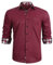 HISDERN Männer innere Kontrast Hemd lässig Formale Klassische Button Down Kleid Hemden Langarm Karierten Kragen Regular Fit 3XL