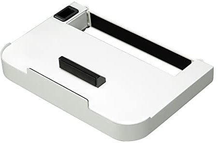 WALL Portable Game Holder, Tragbare Spielkonsolenablage mit abnehmbarem Haken für TV-Ständer V2/V2 CASTER/V3/V5, Satin Weiß