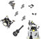 16Pcs Happy Birthday Cake Toppers Set Music Notes Cupcake Toppers Musical Theme Birthday Party Supplies Musical Instrument Cupcake Toppers for Birthday Musician Party