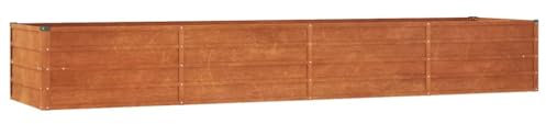 Bussandri Exclusive - Jardinière surélevée 320x80x45 cm acier corten rouillé