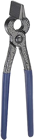 sourcing map Leathercraft Flatten Plier, Straight Head Leather Edge Adjustment Press Flatten Pliers Clamp Carbon Steel Cutting Side Snips Flush Pliers for Bag Belt Wallet, 40mm Width