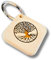 Rienco Portachiavi Personalizzato Albero della Vita in Legno d'Acero, Incisione Laser, 4x4cm, 10g - Portachiavi Uomo Regalo Portafortuna Donna, Amiche, Mamma, Papà