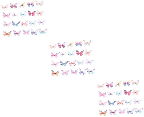 Beavorty 3 Set Di Accessori Per Per Bambine Fermagli Per A Farfalla Colorati Fermagli Per Glitterati Accessori Per Kawaii Per Bambine 20 Pezzi * 3