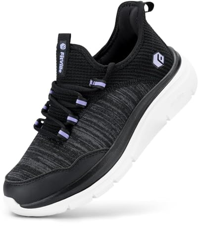 FitVille Scarpe da Camminata Donna Pianta Larga Leggere Sneakers Ginnastica Sportive Comode Scarpe da Passeggio Fitness Ammortizzate
