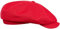 Sterkowski Modell Rowdy | 100% Leinen Schiebermütze für Herren und Frauen | Gatsby Sonnen Sommer Vintage Flatcap Elegante Retro Peaky Stylische Outdoor Modische Damen Kappe Baker Boy Rot 58