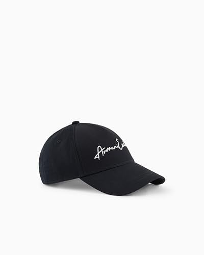 Armani Exchange Herren The Grid, Embossed Logo, Sustainable Baseball Cap