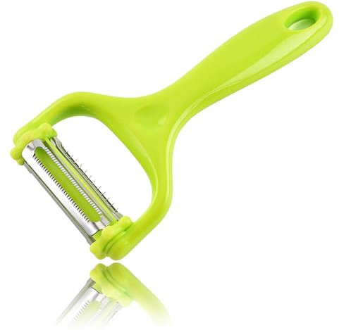 3 in 1 Potato Peeler, Stainless Steel Vegetable Peeler, Serrated Fruit Peeler, 3 in 1 Shredder Slicer Grater for Speed Peeling of Potato