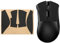 kwmobile Almohadillas Antideslizantes Compatible con Razer DeathAdder V2 X Pegatinas para ratón - Pegatinas Agarre para Raton Gaming de Cuero PU - Negro
