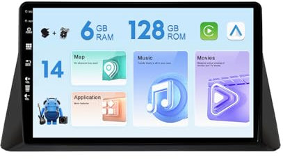 MISONDA Radio de Coche Doble DIN Android 14 para Honda Accord 8 Crosstour 2008-2015, DSP + Carplay, Soporte Dab + WLAN, BT, GPS, AUX, MirrorLink, WiFi, RDS - 6G + 128G