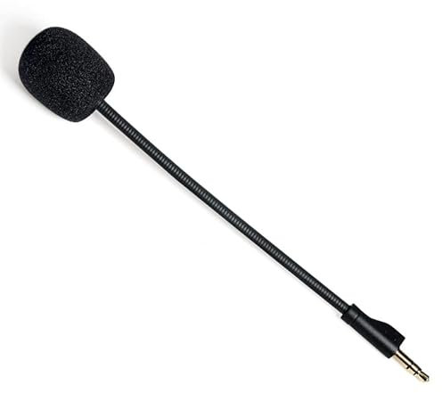 Microphone 3,5 mm pour casque de jeu Logitech G Pro X avec housse en mousse noire pour Logitech G Pro X
