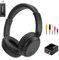 Wireless Bluetooth TV Headphones for Seniors, Bluetooth 5.3 Wireless TV Headset, Lightweight And Comfortable Over Ear Headphone, Up to 30H Battery Life, Lossless Audio (Black)