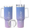 Personalized Tumbler with Handle and Straw Custom 40oz/1135ml Insulated Stainless Steel Tumblers with Photo Text, Personalized Anniversary Wedding Birthday Valentines Day Gifts for Women Men Family