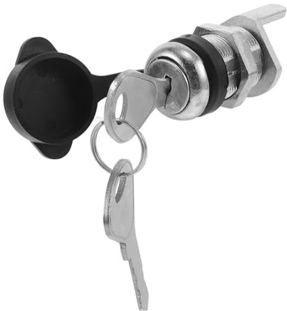 IMIKEYA 1Satz Nockenschloss mit Schlüssel für Schränke Anhänger Verriegelung Tragbares Hochleistungs Türriegelschloss für Aktenschränke Wohnmobile und Werkzeugkästen Sicherer Schutz