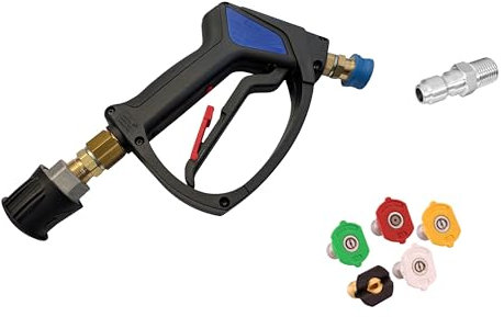 PressureWasherPartsUK 350 Bar SG35 Swivel Trigger Compatible to Fit Nilfisk Pressure Washers 11.6mm Q/R 5 Nozzles