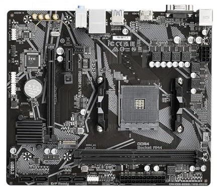 WLTDYZZLDN Carte Mère Fit for GIGABYTE A520M K V2 Micro ATX AMD A520 DDR4 M.2 USB3.2 STAT 3.0 SSD/64 Go, Prise en Charge Optimale du Processeur De Bureau R9 Socket AM4 Carte Mere