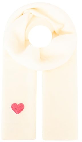 Zwillingsherz Damenschal mit Herz-Patch - Eleganter Schal Freizeitschal Winterschal – Tuch für Frauen Damen Mädchen - Hochwertiger Herbstschal - Frühjahr Herbst Winter