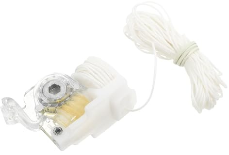 Healeved Drapery Blind Tilt Control White Pom for Horizontal Blinds | Cord Tilt Control for Horizontal Blinds, Easy Installation for Homes and Hotels, White Faux Wood Venetian Blinds