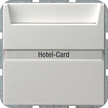 Gira 014003 Hotel Card Taster Beschriftungsfeld System 55, reinweiß