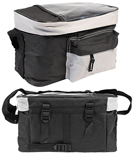 Out BAG CHECK.IN Unisex Jugend Bike Kühltaschen und-Boxen, Grau/Schwarz, Circa 30 x 15 x 18 cm