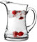 Waisted Ice Lipped Jug 60oz / 1.7ltr | Waisted 3 Pint Jug, Krosno Waisted Jug | Cocktail Jug, Beer Pitcher, Handmade Glass Jug