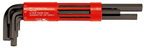KS Tools 151.2701 Jeu de 8 Clés mâles brunies longues 6 pans en pouces