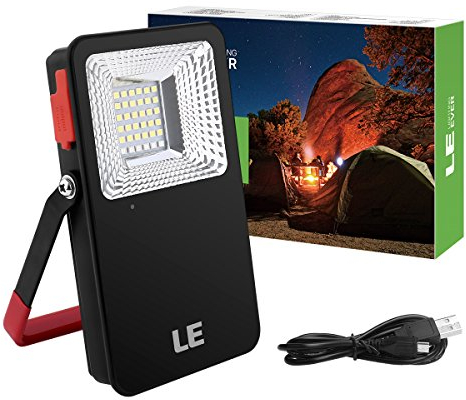 LE Projecteur LED 700 Lumen USB Rechargeable 10W, Portable, 5400mAh Fonction de Batterie Externe, 3 Modes, Etanche pour Extérieur Camping, Bricolage, Randonnée, etc