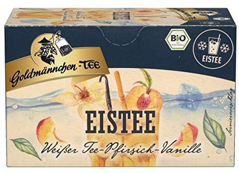 Goldmännchen-Tee Eistee Weißer Tee-Pfirsich-Vanille (1x30g) (20 Filterbeutel à 1,5g)